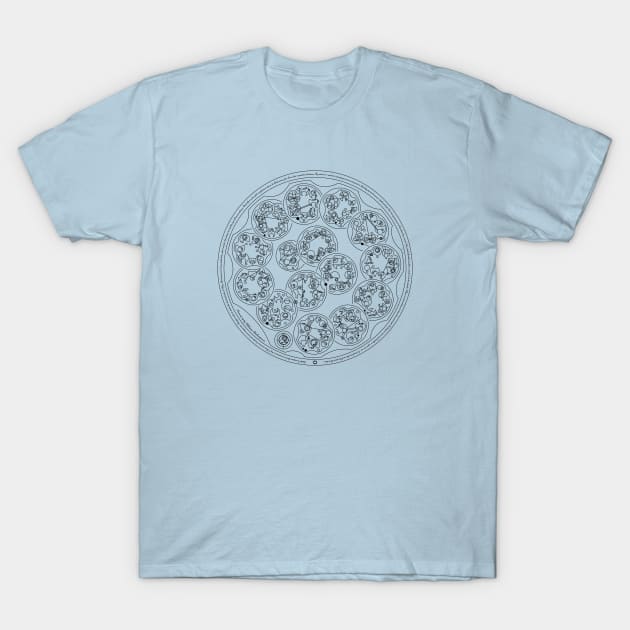 Shakespeare's Sonnet 18 - Circular Gallifreyan T-Shirt by LadyCaro1